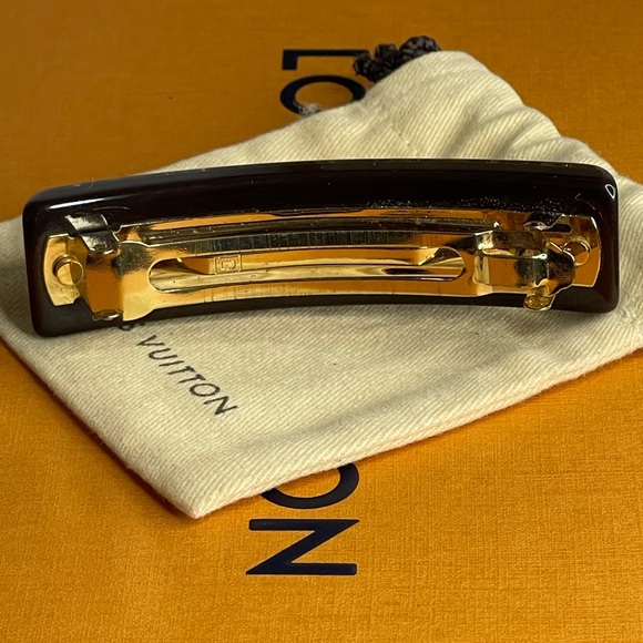 Louis Vuitton Inclusion Gold Tone Hair Clip - Picture 5 of 9